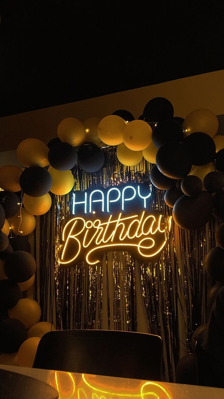 Birthday and anniversary party setup